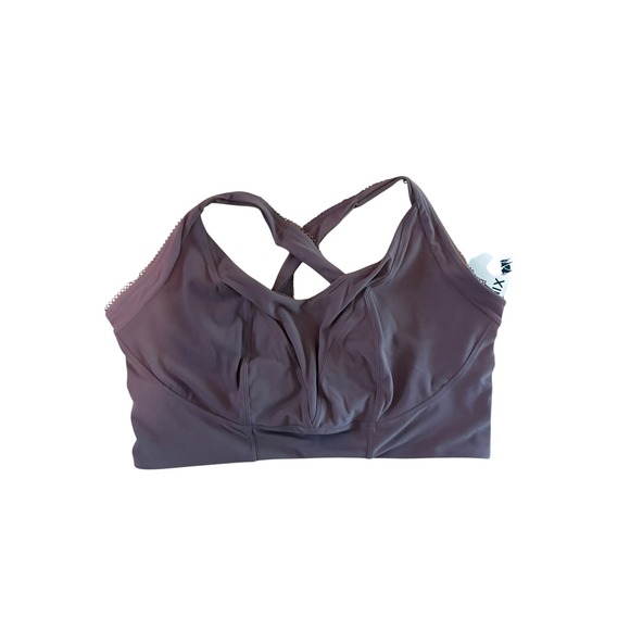 Other - Phoenix Bergen Lace Trip Bra Womens 3X C-DD Purple Wire-Free Sports Bra NWT